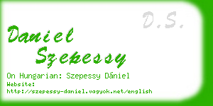daniel szepessy business card