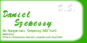 daniel szepessy business card